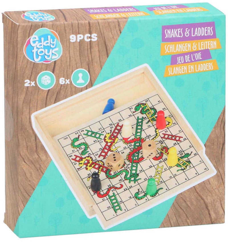 Load image into Gallery viewer, Eddy toys houten slangen en ladders spel