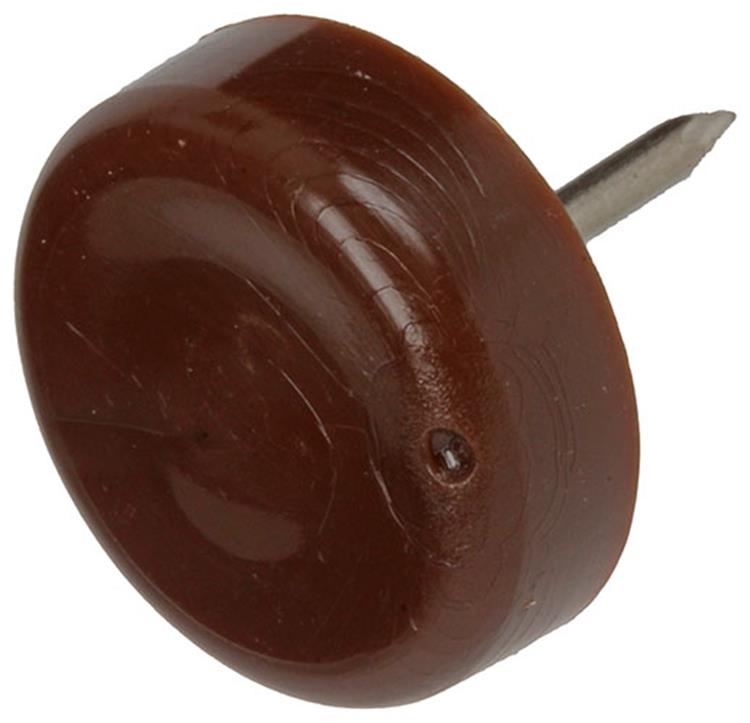 Load image into Gallery viewer, Mack 1047711 - stoelglijder nagel kunststof bruin ø 19 mm 12 st pcs | 6 stuks