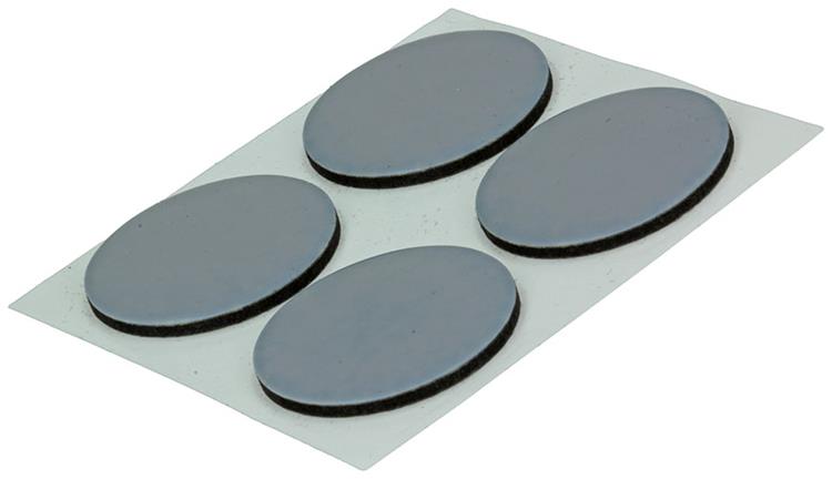 Load image into Gallery viewer, Mack 1047766 - super glijpastille zelfklevendgrijs ø 28 mm 4 st pcs | 12 stuks