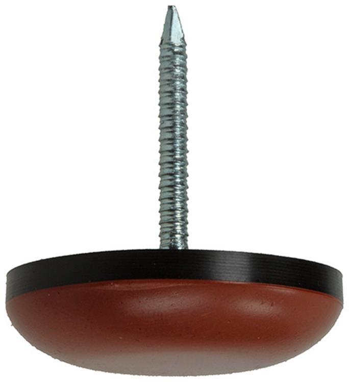 Load image into Gallery viewer, Mack 1048768 - super-glijder met nagel bruin ø 22 mm 4 st pcs | 6 stuks