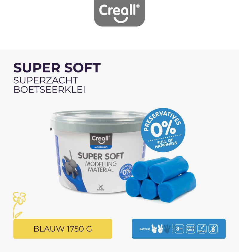 Load image into Gallery viewer, Creall supersoft klei blauw, 1750gr.