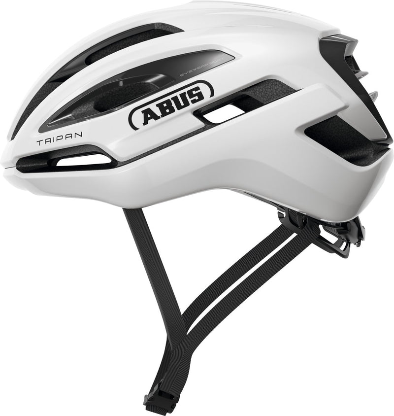 Load image into Gallery viewer, Abus fietshelm taipan shiny white m - 54-58 cm - wit - geschikt voor gebruik op gravel bikes - 275 g