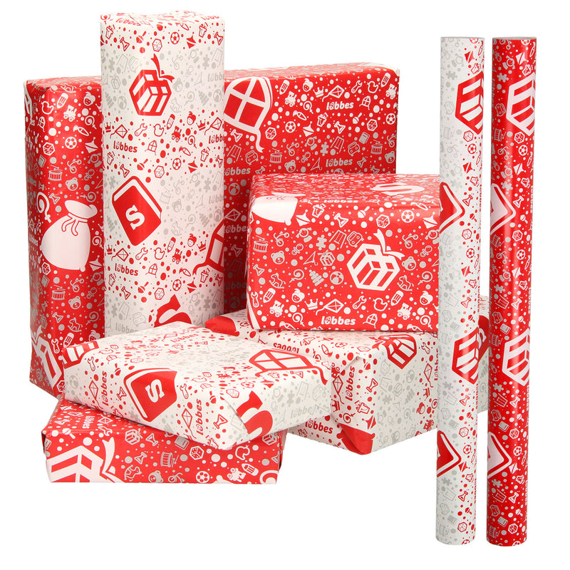 Afbeelding laden in galerijviewer, Lobbes sinterklaas inpakpapier, 5mtr
