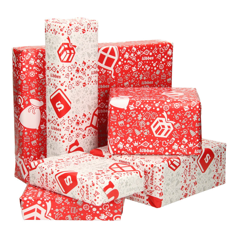 Afbeelding laden in galerijviewer, Lobbes sinterklaas inpakpapier, 5mtr