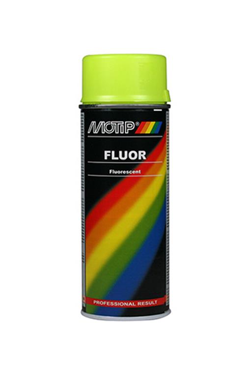 Load image into Gallery viewer, Motip fluor verf geel spuitbus 400ml