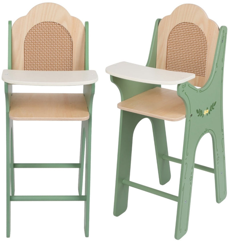 Afbeelding laden in galerijviewer, Classic world vintage wooden doll feeding chair