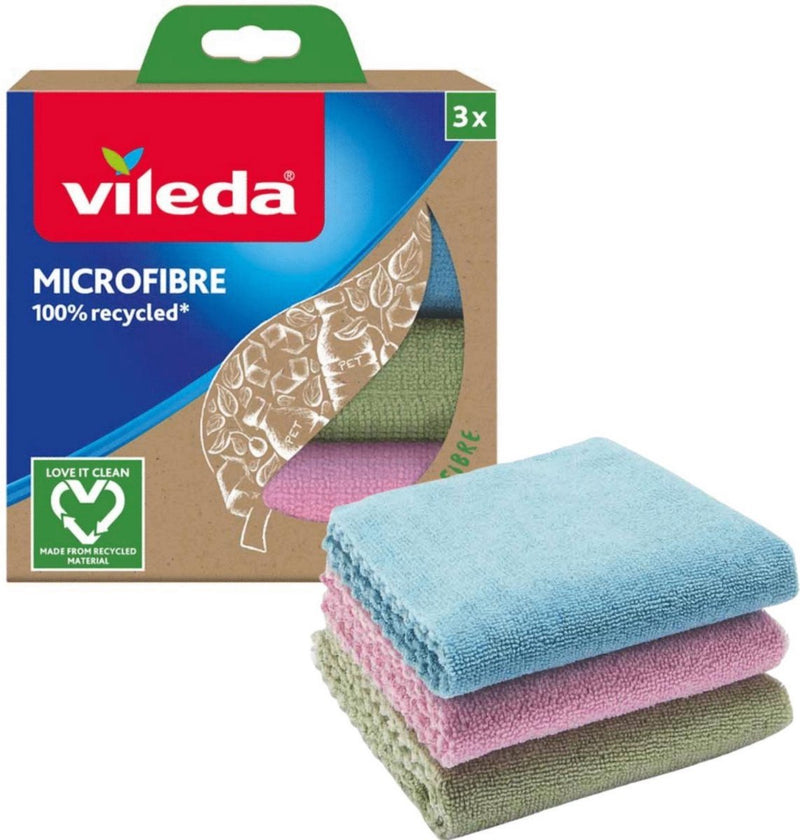 Afbeelding laden in galerijviewer, Vileda microfibre gerecycleerde microvezeldoek