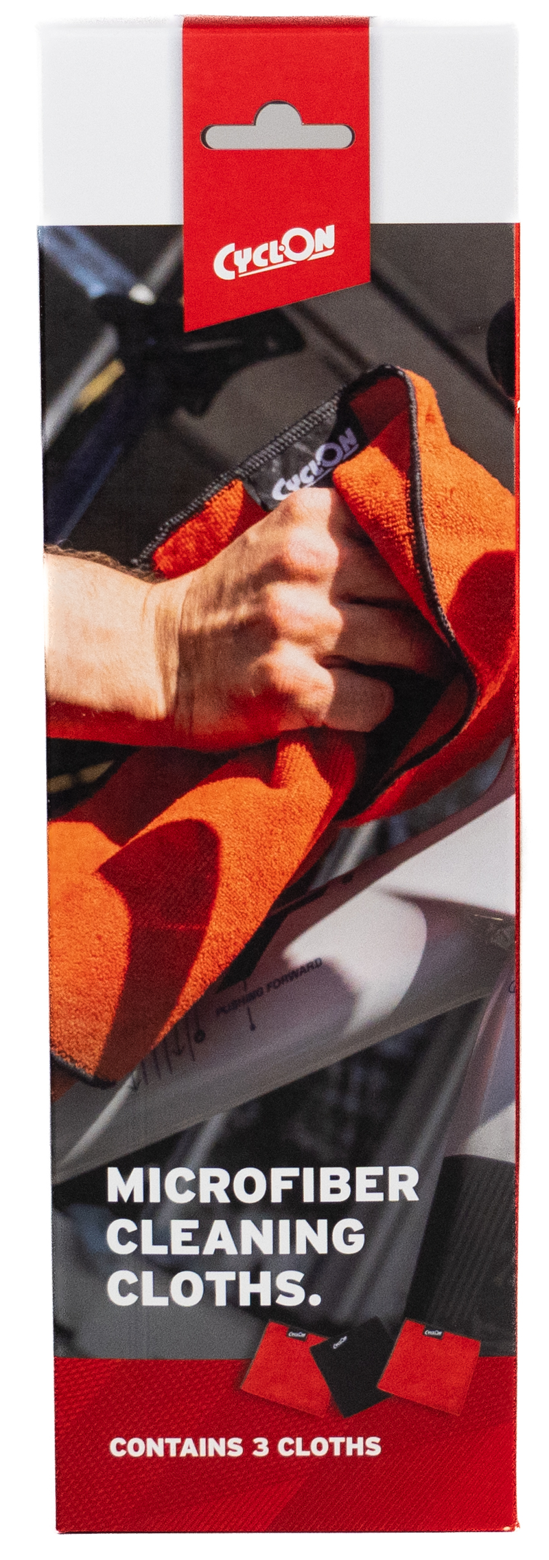 Load image into Gallery viewer, Cyclon schoonmaakdoek set twee kleuren - rood zwart