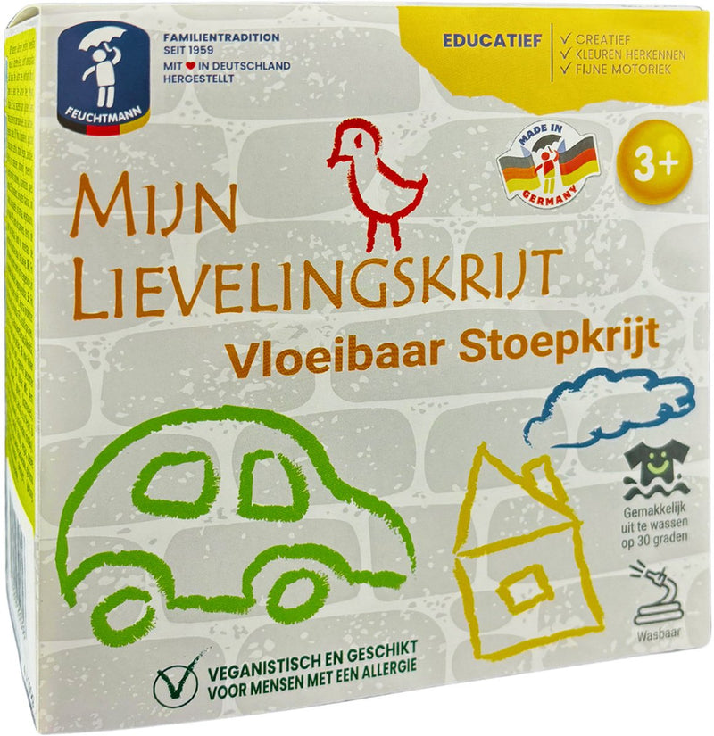Load image into Gallery viewer, Feuchtmann mijn lievelingskrijt - vloeibaar stoepkrijt, 4x100gr.