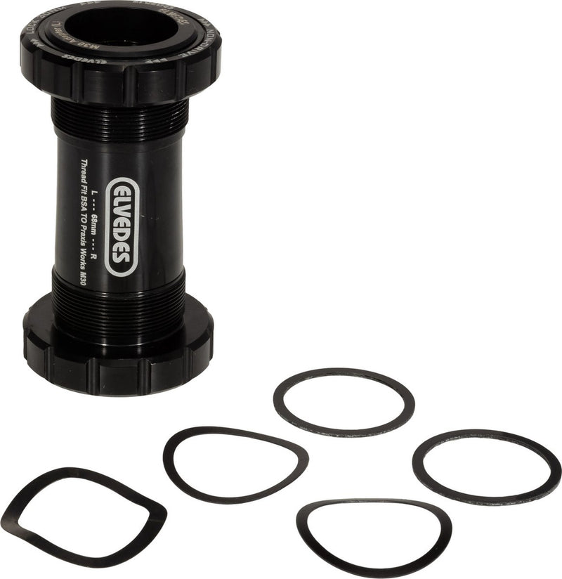 Afbeelding laden in galerijviewer, Trapas Elvedes Thread fit BSA voor Praxis road MTB 68-73 mm