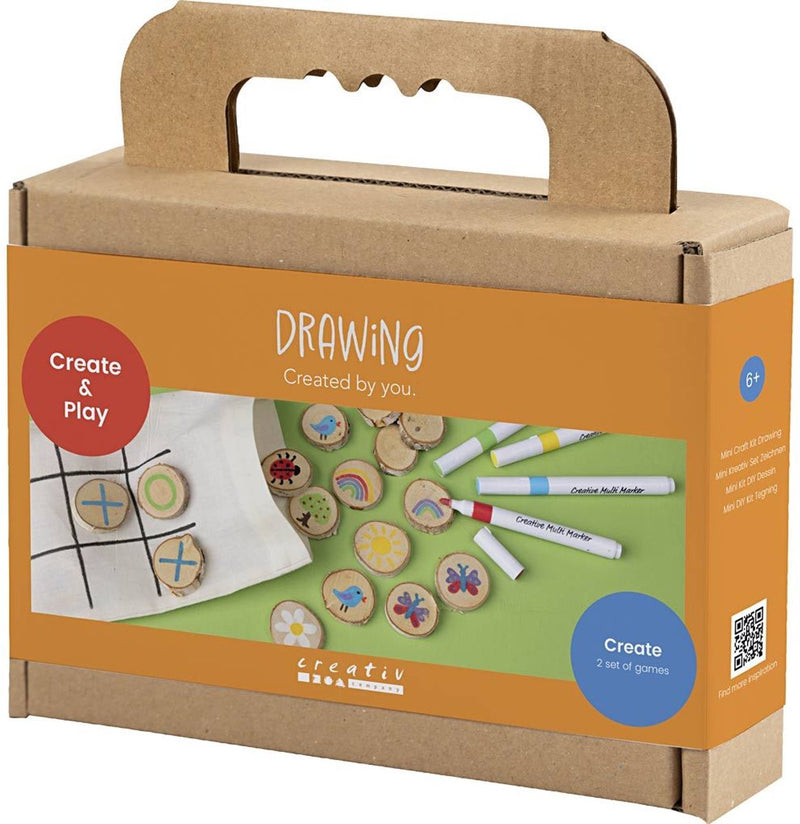 Afbeelding laden in galerijviewer, Creativ company http: www.cchobby.nl mini-hobbyset-tekenen-geheugenspel-en-drie-op-een-rij-diverse-kleuren-1-doos