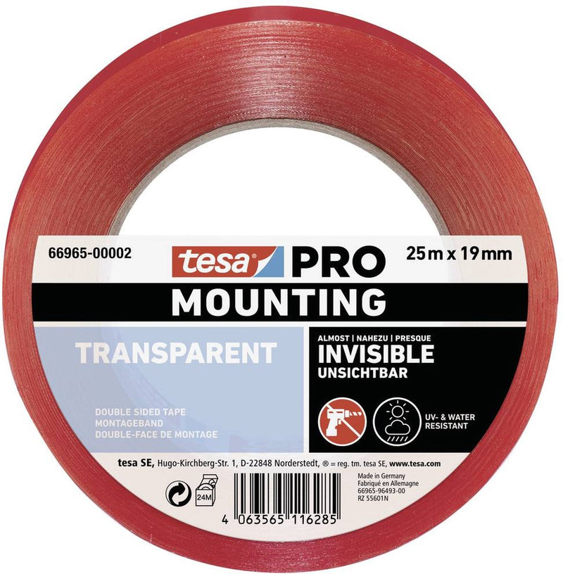 Load image into Gallery viewer, Tesa professional tesa montagetape montagepro transparant 66965 25 m x 19 mm - 6696...