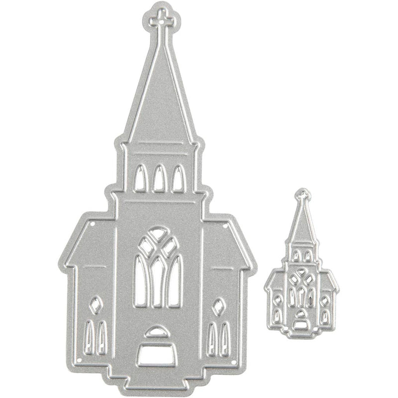 Afbeelding laden in galerijviewer, Https: www.cchobby.nl stans-en-embossing-mallen-kerken-afm-46x91-18x35-mm-1-stuk