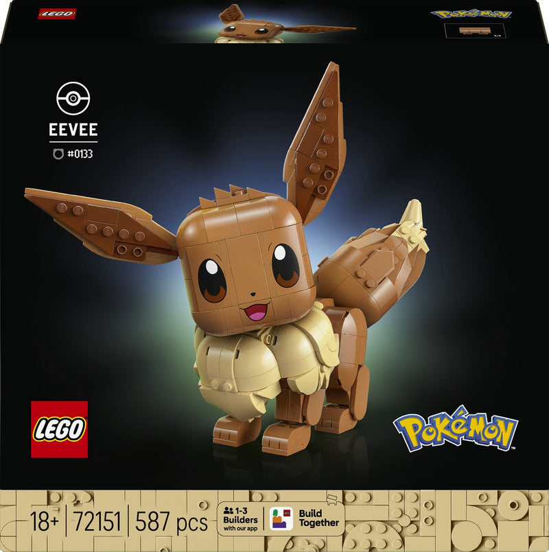 Afbeelding laden in galerijviewer, Lego pokémon eevee bouwpakket voor volwassenen met dieren figuur - 72151