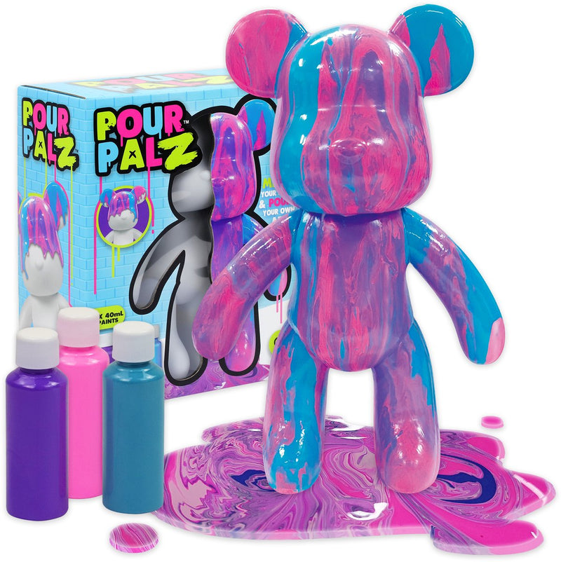 Load image into Gallery viewer, Gear2play pour palz large paint bear 'berry blast' - gietverfset (paars, roze, blauw)