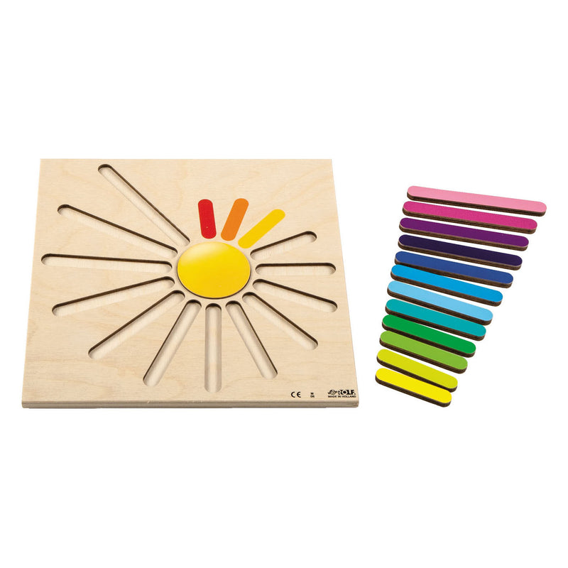 Load image into Gallery viewer, Rolf relief puzzel regenboogstralen, 15st.