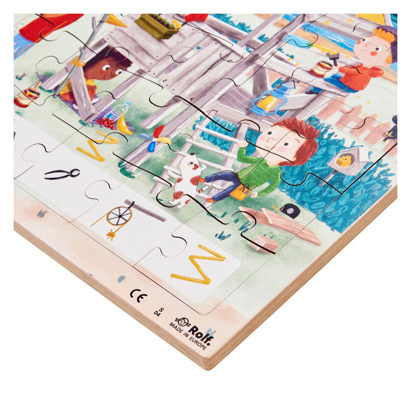 Load image into Gallery viewer, Rolf - houten legpuzzel serie wonen, set van 3