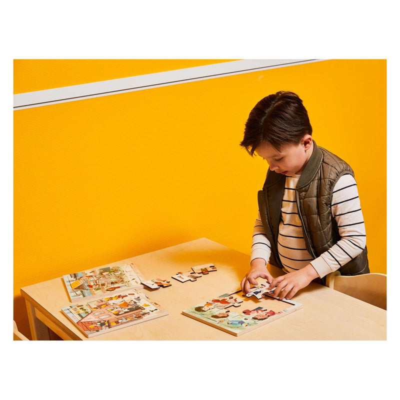 Load image into Gallery viewer, Rolf - houten legpuzzel serie wonen, set van 3