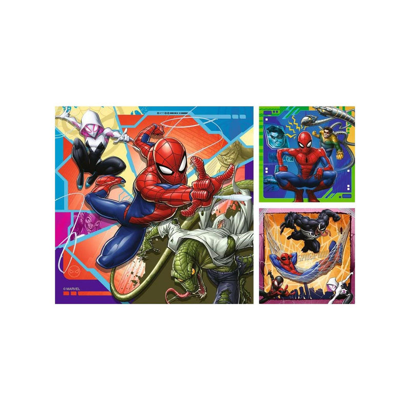 Load image into Gallery viewer, Ravensburger puzzel spider-man 3x49 stukjes
