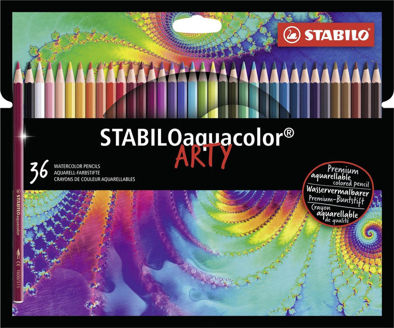 Load image into Gallery viewer, Stabilo aquacolor - premium aquarel kleurpotloden - arty - etui met 36 kleuren