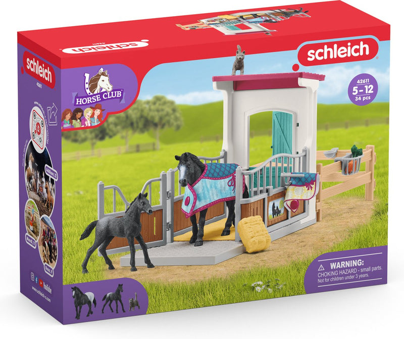 Load image into Gallery viewer, Schleich horse club paardenbox met merrie en veulen - 42611