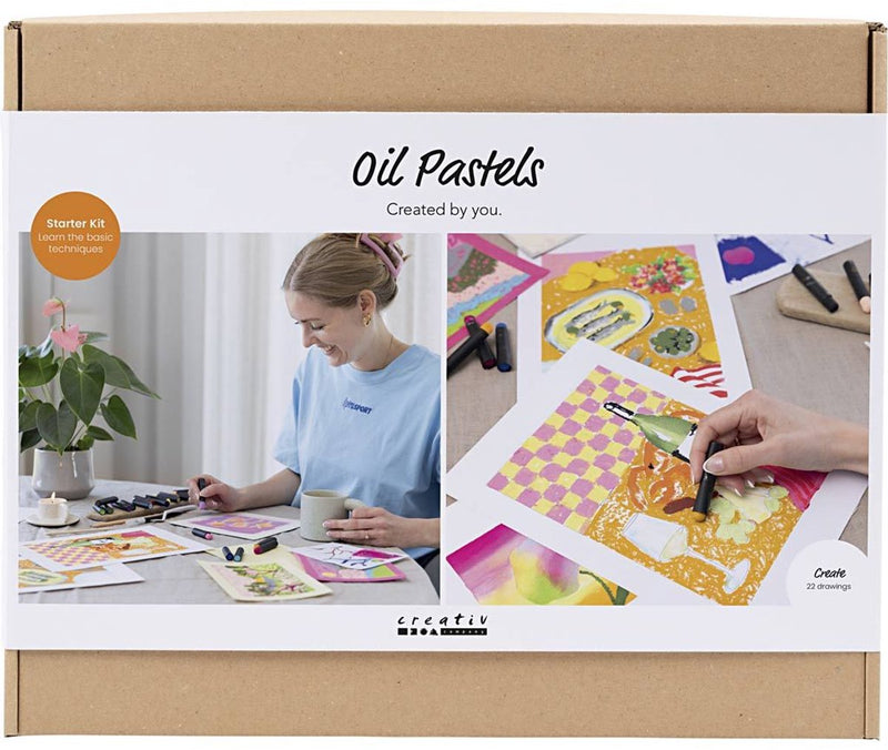 Load image into Gallery viewer, Creativ company starter hobbyset oliepastel - 12 technieken