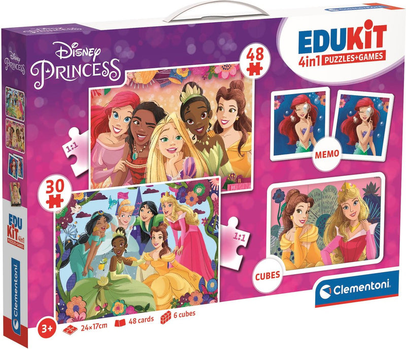 Load image into Gallery viewer, Clementoni edukit 4in1 disney princess