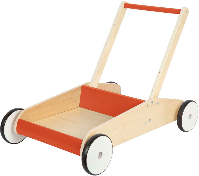 Load image into Gallery viewer, Small foot - houten loopwagen koper rood