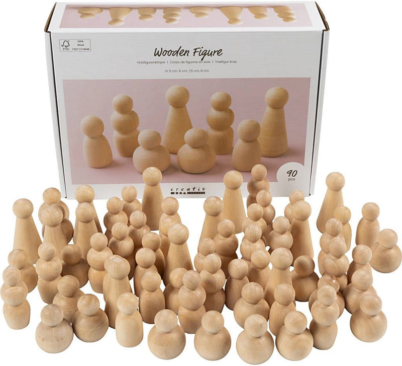 Afbeelding laden in galerijviewer, Creativ company http: www.cchobby.nl houten-figuur-h-5-8-cm-90-div-1-doos