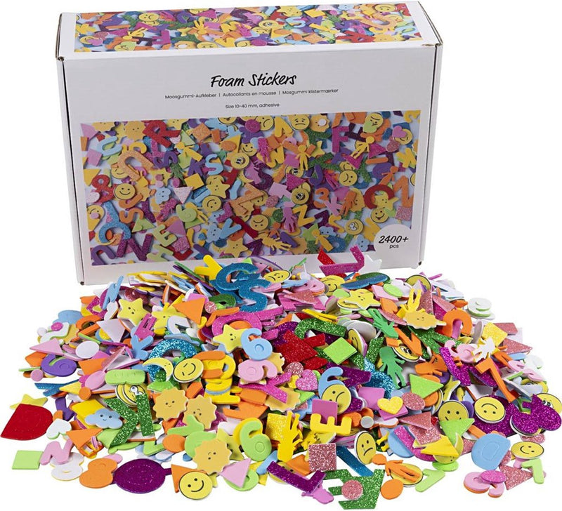 Afbeelding laden in galerijviewer, Creativ company foam stickers vormen - 2400+st.