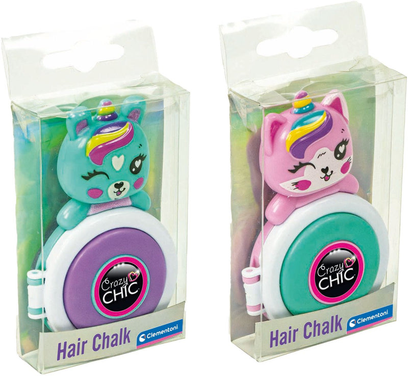 Afbeelding laden in galerijviewer, Clementoni crazy chic lovely haarkrijt eenhoorn paars blauw