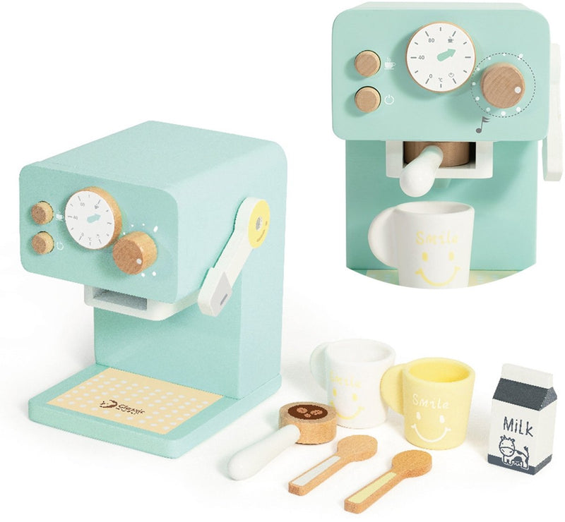 Load image into Gallery viewer, Classic world houten koffiezetapparaat voor kinderen – kleine barista | klassieke wereld - uni