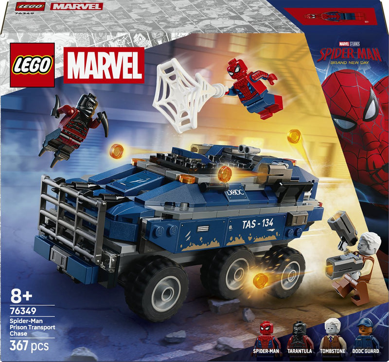 Afbeelding laden in galerijviewer, Lego ǀ marvel spider-man achtervolging van gevangenistransport bouwpakket voor kinderen 76349