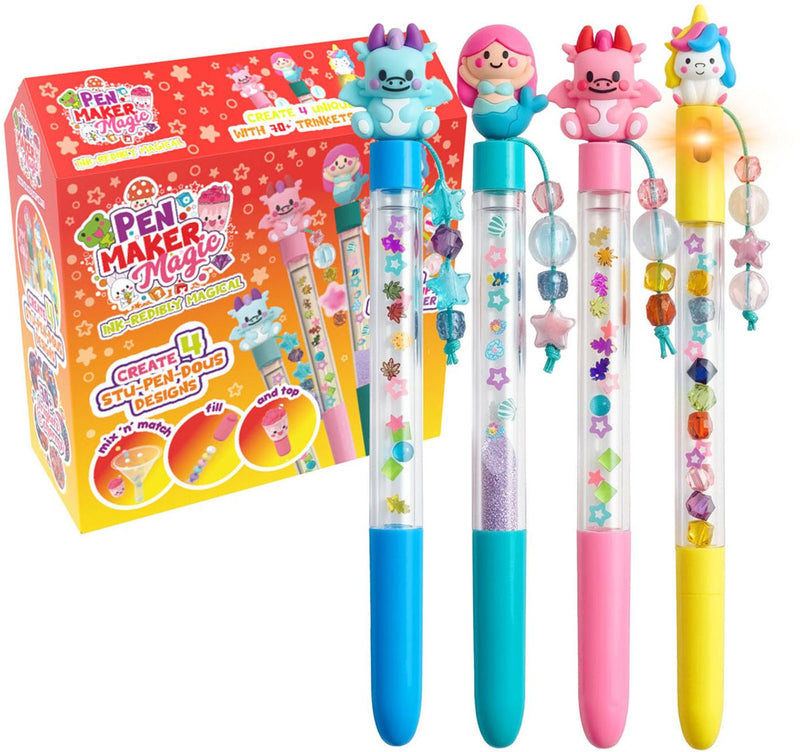 Load image into Gallery viewer, Gear2play pen maker magic - classic: magical - maak 4 unieke pennen met kralen, bedels en magische figuren