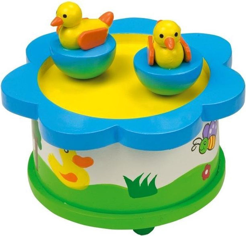Load image into Gallery viewer, Small foot - houten muziekdoos eend