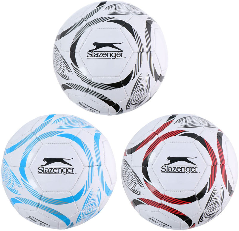 Load image into Gallery viewer, Merkloos sans marque slazenger voetbal maat 5 - football size 5 voor training en wedstrijd - voetbal voor buiten en sportveld - assorti kleuren zwart, blauw of rood - standaard voetbalmaat