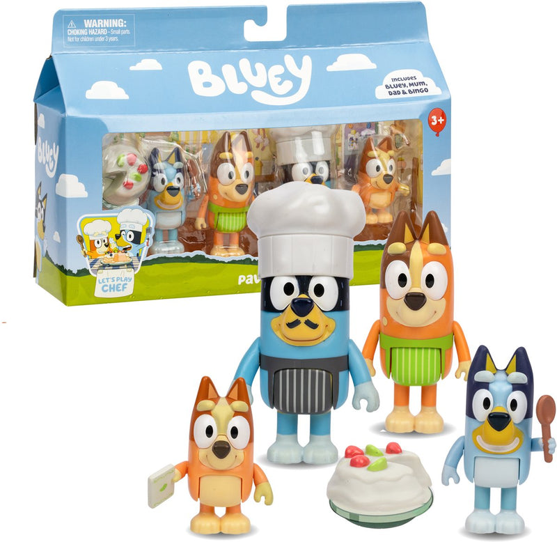 Afbeelding laden in galerijviewer, Moose toys bluey dessert speelset - 4 figuren