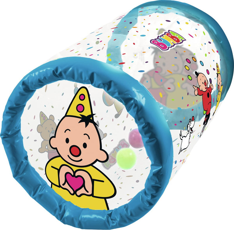 Load image into Gallery viewer, Bumba opblaasbare kruiprol - confetti - met 5 kleurrijke ballen