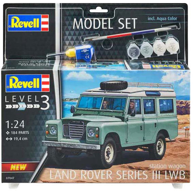 Load image into Gallery viewer, Revell modelbouwpakket auto - 67047 land rover series iii lwb station wagon - britse klassieke auto - model set plastic - 1:24 - modelbouw