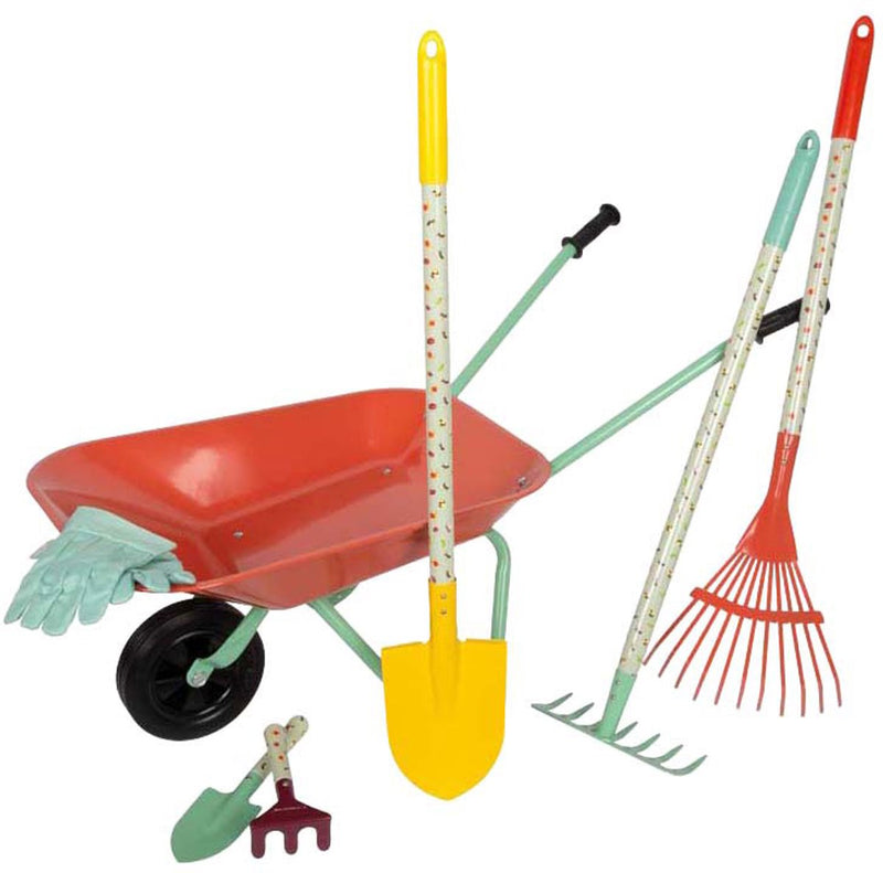Afbeelding laden in galerijviewer, Small foot - kruiwagen met tuingereedschap - 8dlg.