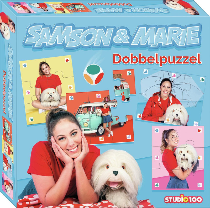Afbeelding laden in galerijviewer, Samson marie puzzel - dobbelpuzzel - 4 puzzels 4x6 stukken