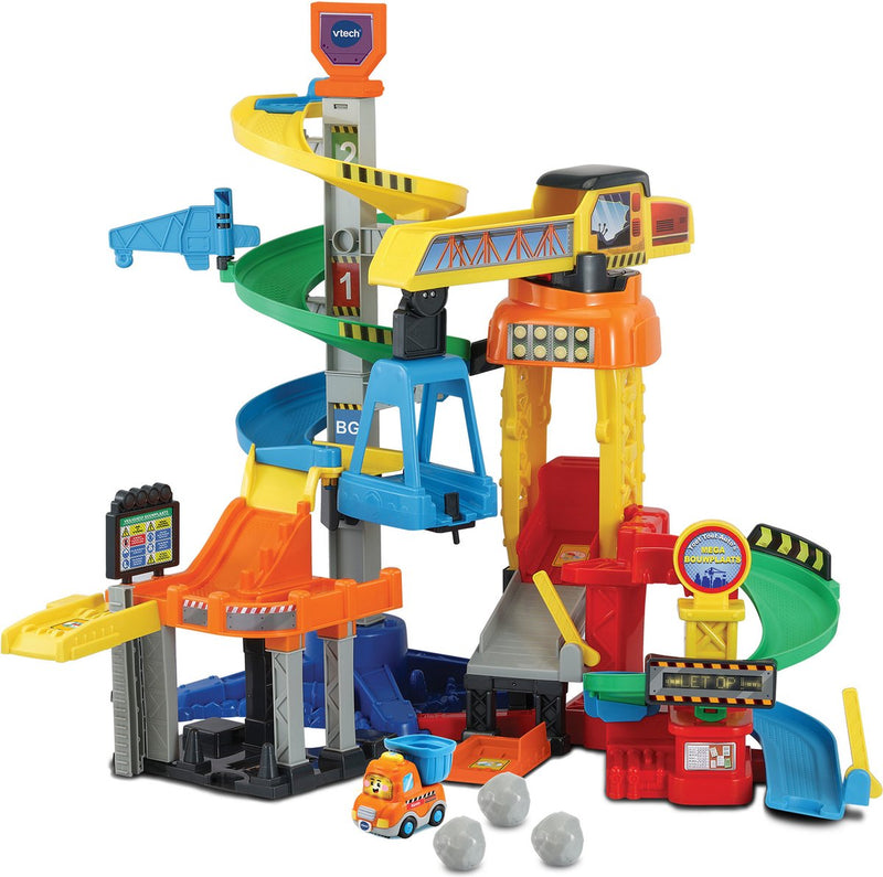 Load image into Gallery viewer, Vtech toet toet auto's mega bouwplaats speelset - met speelgoed auto - educatief en interactief baby speelgoed - cadeau - vanaf 1 tot 5 jaar