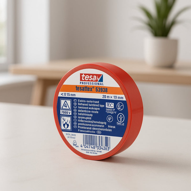Afbeelding laden in galerijviewer, Tesa professional tesa isolatietape 19mm - 20 meter - rood