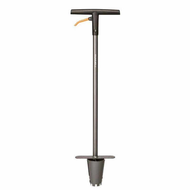 Load image into Gallery viewer, Fiskars ergo bollenplanter met lange steel - pootstok bollenpoter met antislip stabord - 100 cm