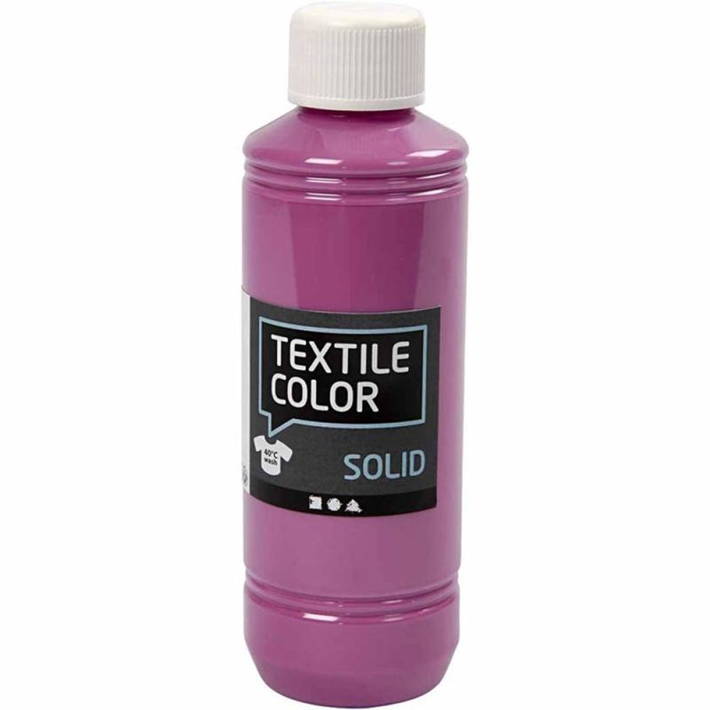 Load image into Gallery viewer, Creativ company textile color dekkende textielverf - fuchsia, 250ml