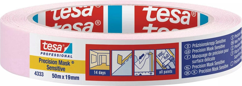 Afbeelding laden in galerijviewer, Tesa professional tesa precision sensitive 04333-00017-02 maskeertape präzisionskrepp lichtroze (l x b) 50 m x 19 mm 1 stuk(s)