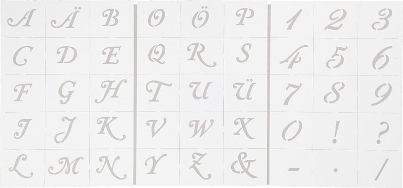 Load image into Gallery viewer, Viva decor letters en cijfers sjablonen 15x21 cm transparant