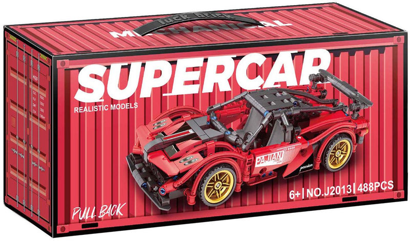 Load image into Gallery viewer, Lobbes speelgoed bv lobbes bouwsteentjes sportauto pull back - 488 stuks speelgoed.