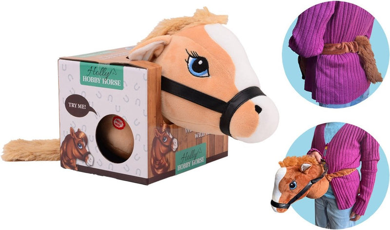 Afbeelding laden in galerijviewer, Holly horse paardenhoofd lichtbruin met elastiek