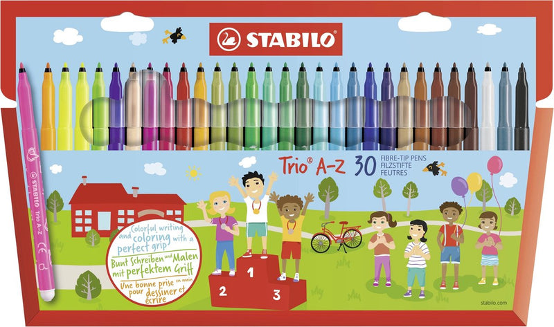 Load image into Gallery viewer, Stabilo trio a-z - viltstift - set met 30 stuks
